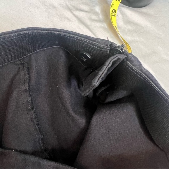 Everlane Black Side Zip Cotton Stretch Trousers - Picture 11 of 12